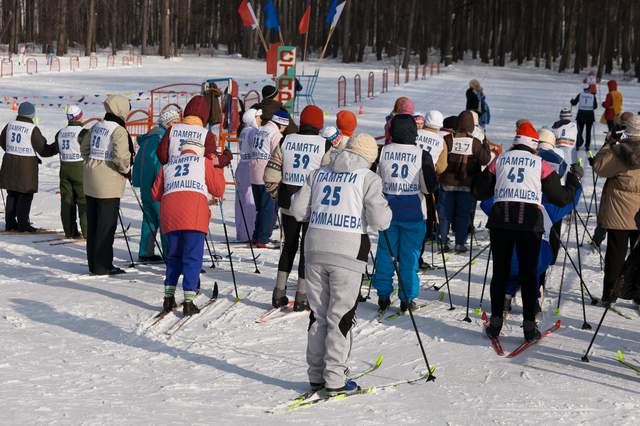 Соревнования по лыжным гонкам среди пенсионеров Республики Татарстан