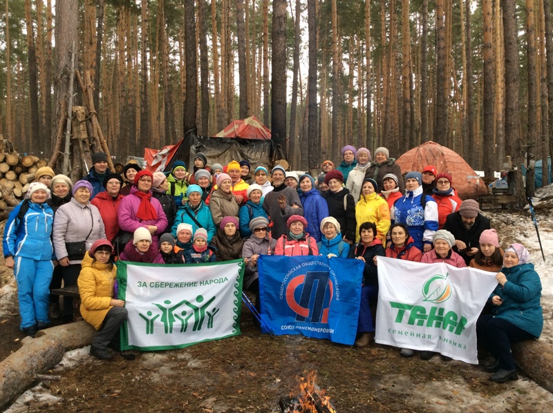 Челнинские пенсионеры приняли участие во Всероссийской акции «10 000 шагов к жизни»