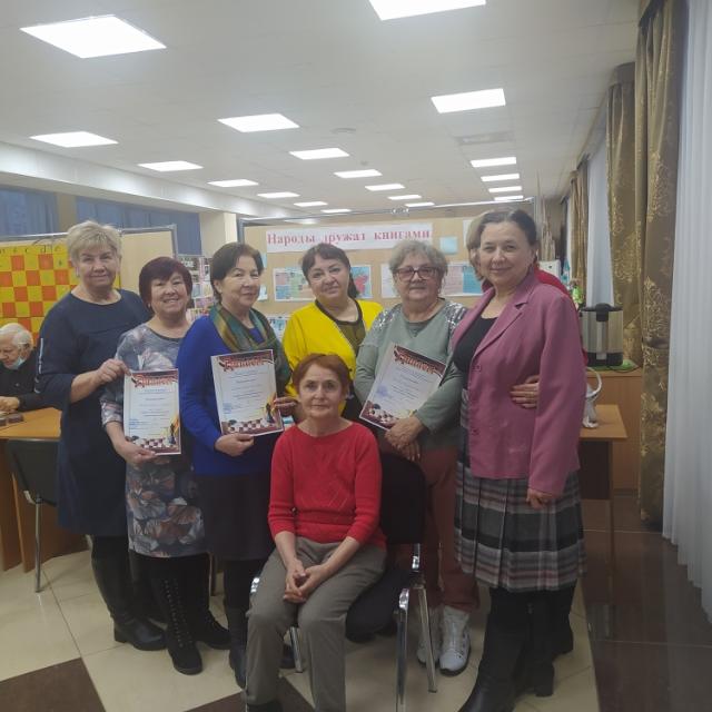 Первый этап республиканского турнира по шахматам и шашкам среди пенсионеров Менделеевского района