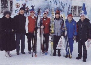 Городские соревнования среди пенсионеров по лыжным гонкам