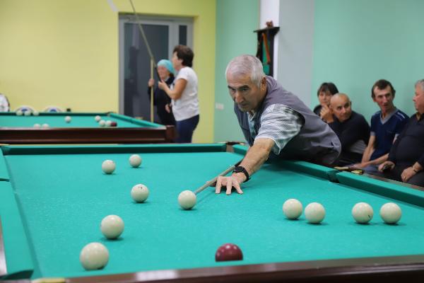 Соревнования по бильярду среди пенсионеров района