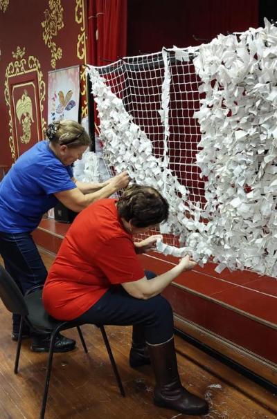 В Спасском районе вяжут маскировочные сети